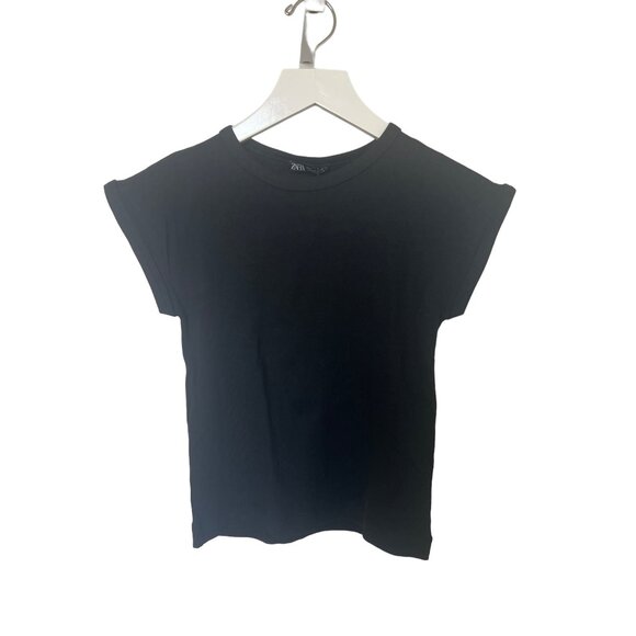 Zara Ribbed Fitted Tee - Picture 1 of 3